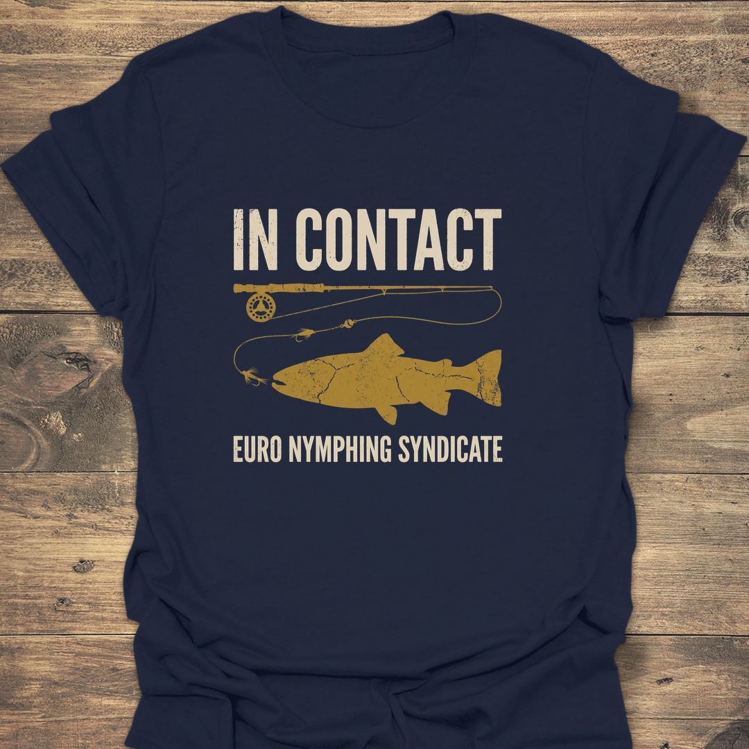 In Contact Euro Nymphing Syndicate - Navy t-shirt