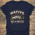Native Wild And Protected - Navy t-shirt