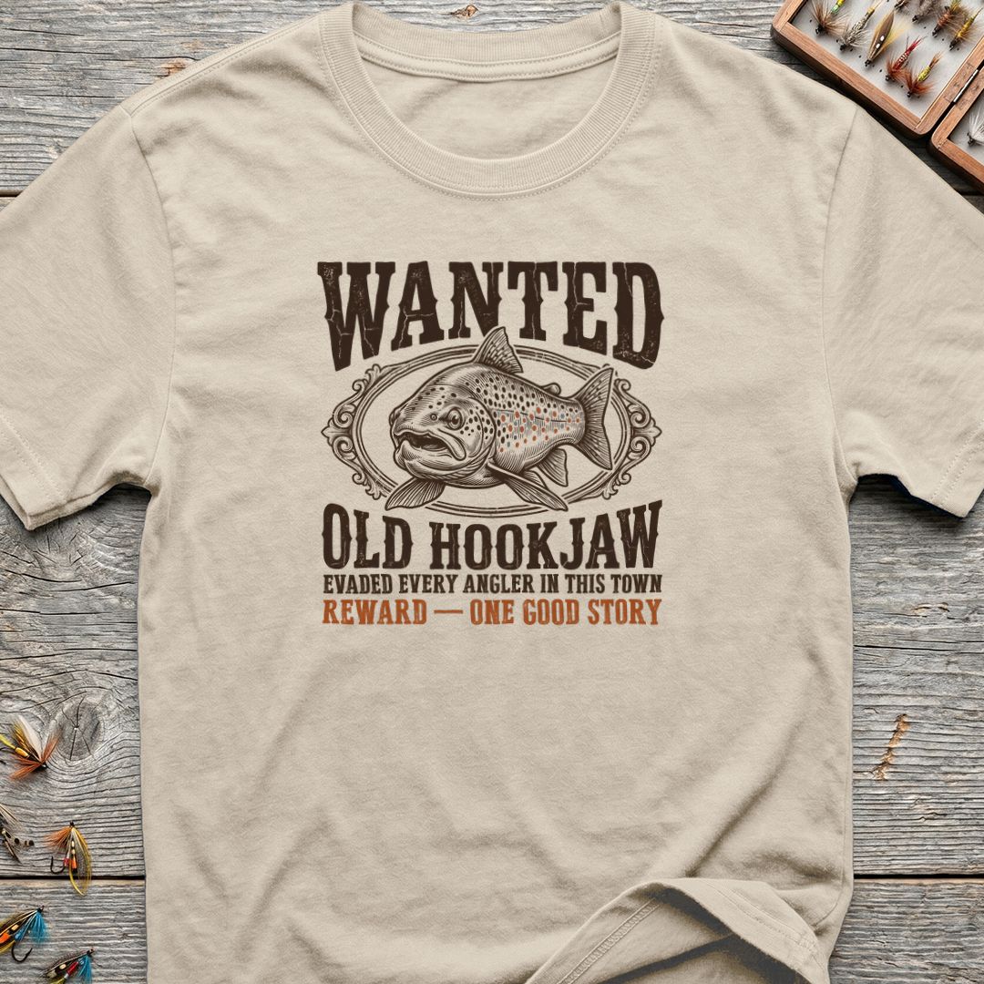 Wanted Old Hookjaw Trout - Natural t-shirt