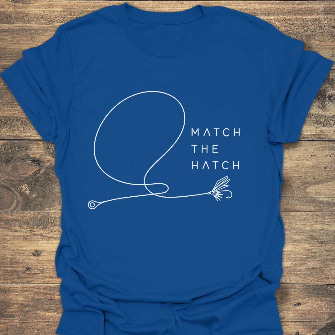 Match The Hatch - Royal t-shirt