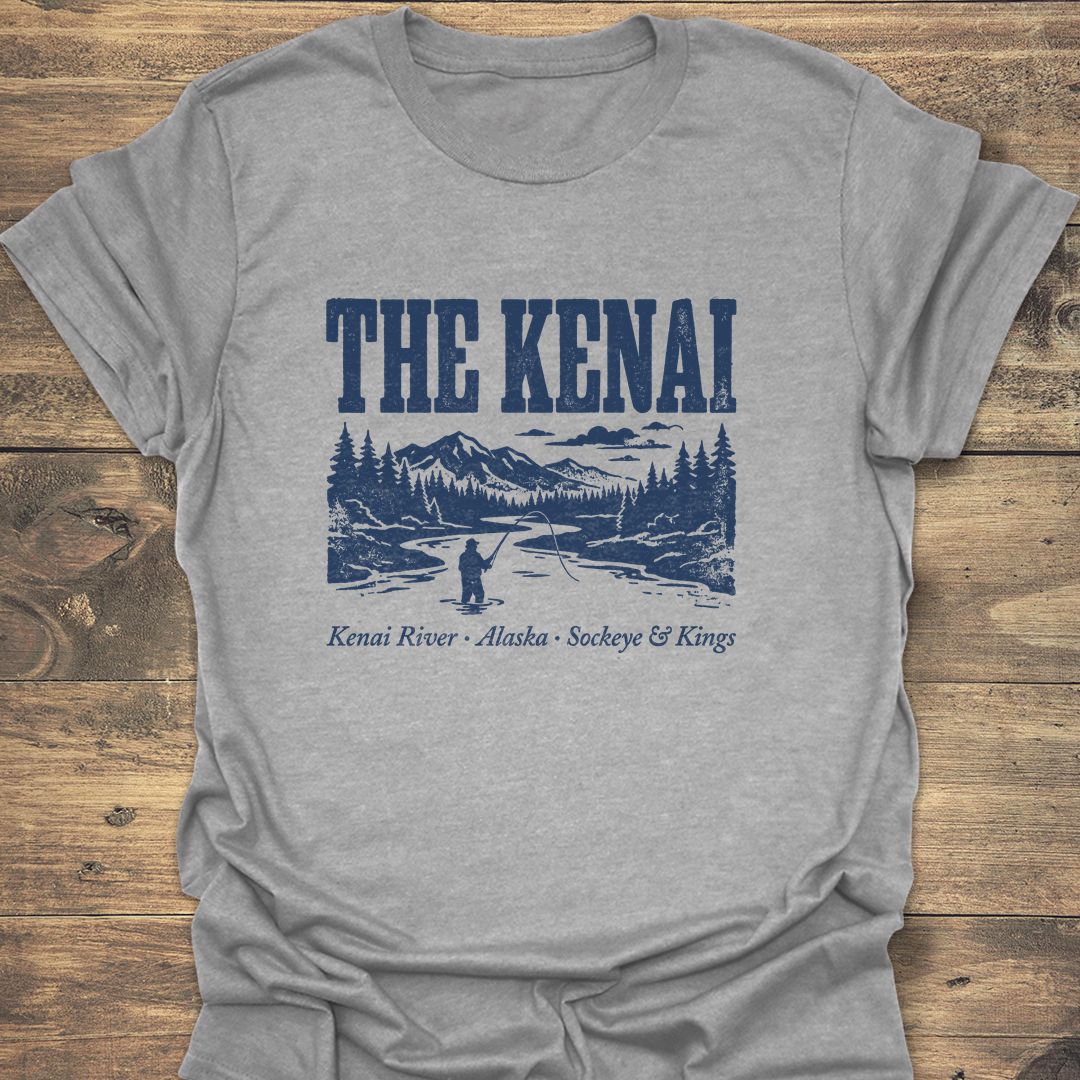 The Kenai River Alaska - Sport Grey t-shirt