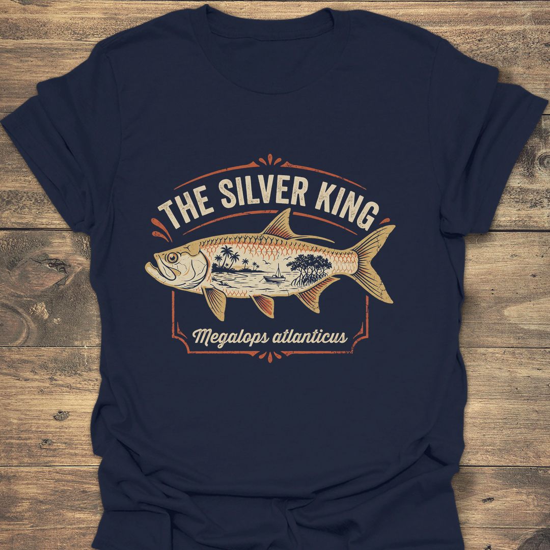 The Silver King Tarpon - Navy t-shirt