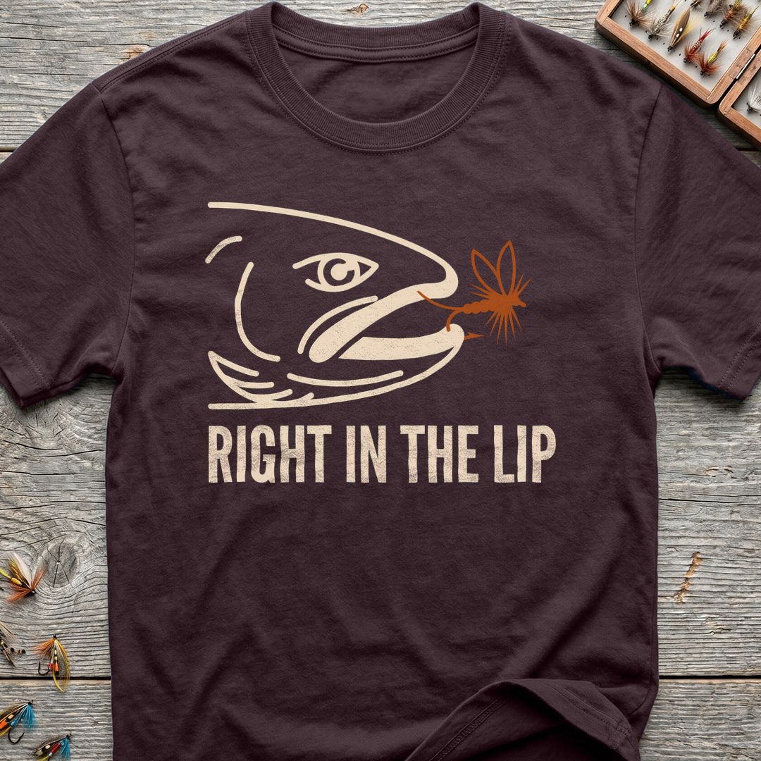 Right In The Lip - Dark Chocolate t-shirt