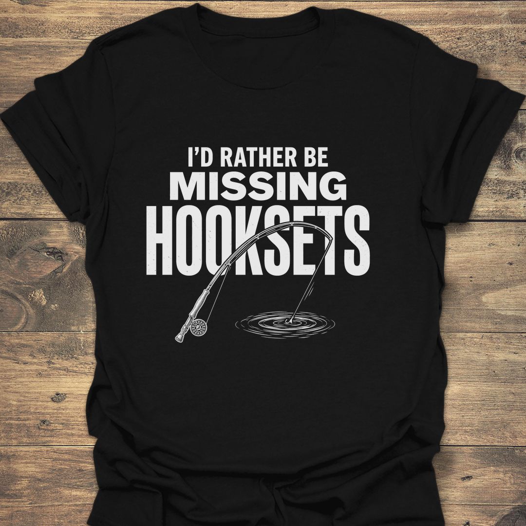 Rather Be Missing Hooksets - Black t-shirt