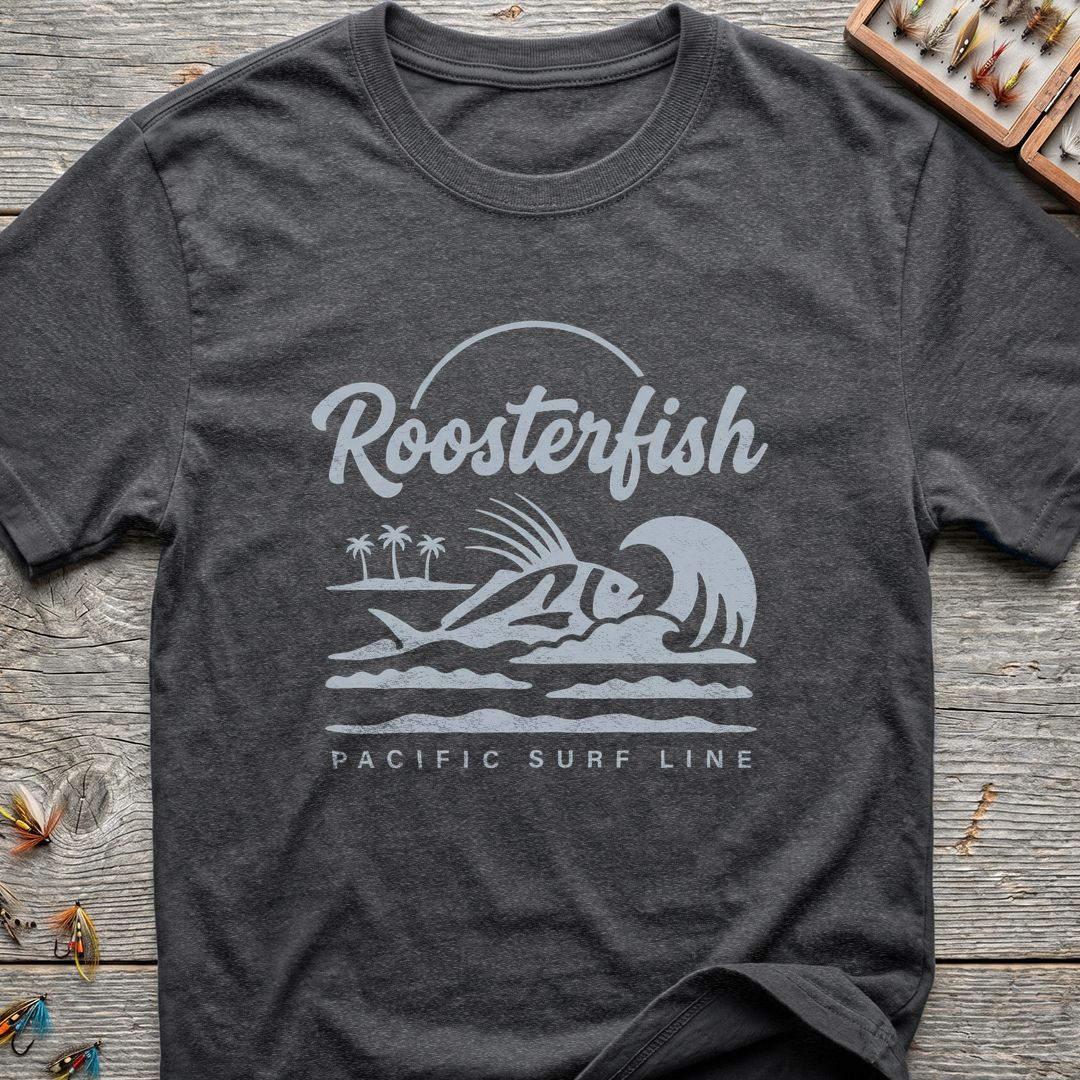 Roosterfish Pacific Surf Line - Dark Heather t-shirt
