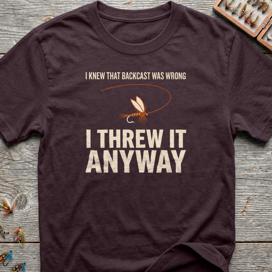I Threw It Anyway - Dark Chocolate t-shirt