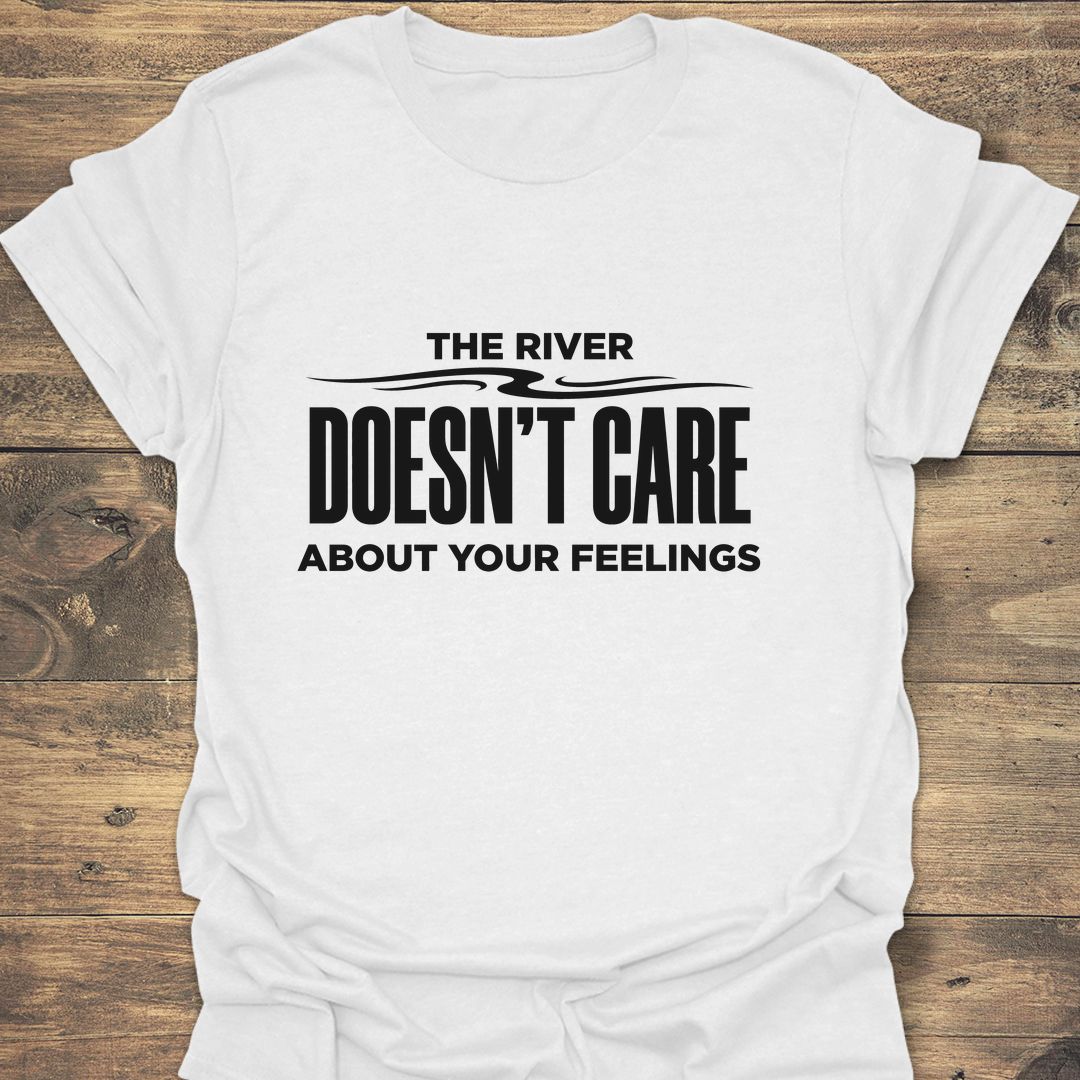 River Doesn't Care - White t-shirt