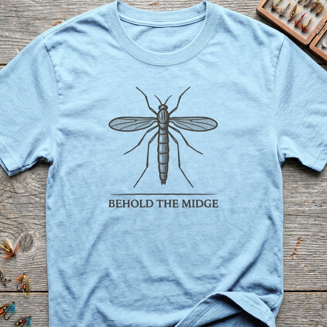 Behold the Midge - Light Blue t-shirt