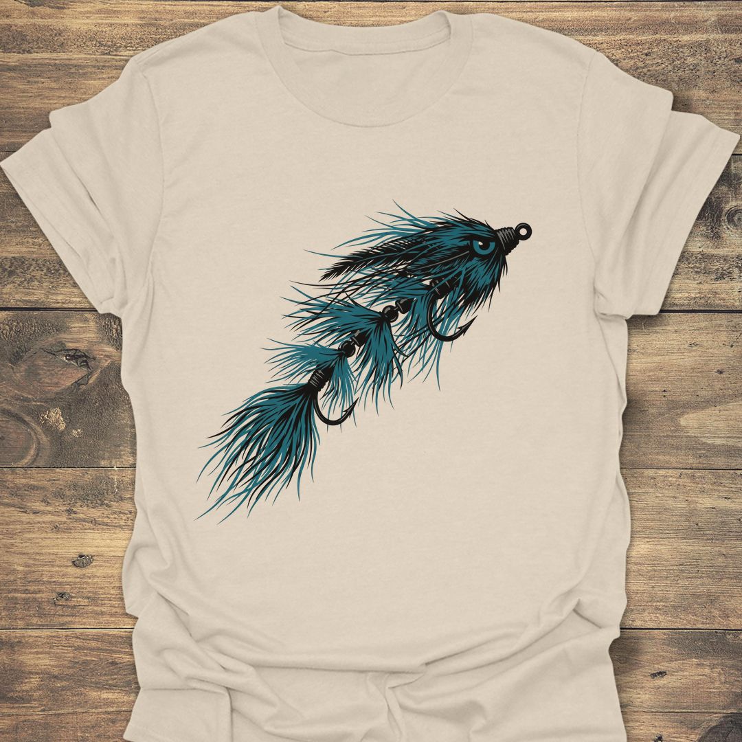 Articulated Streamer Fly - Natural t-shirt