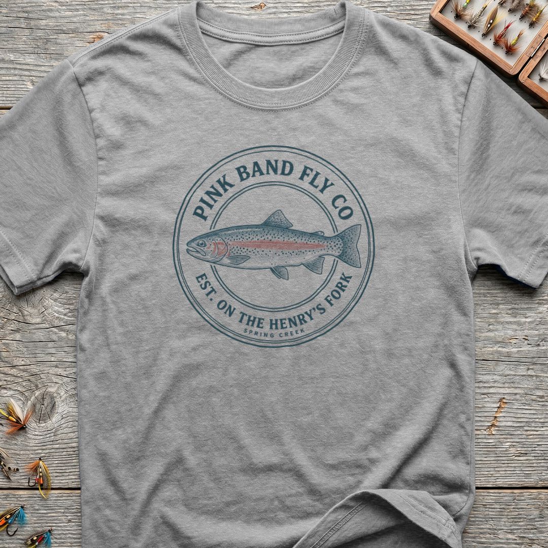Pink Band Fly Co Rainbow - Sport Grey t-shirt
