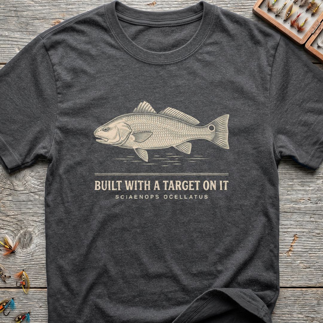 Built With A Target On - Dark Heather t-shirt
