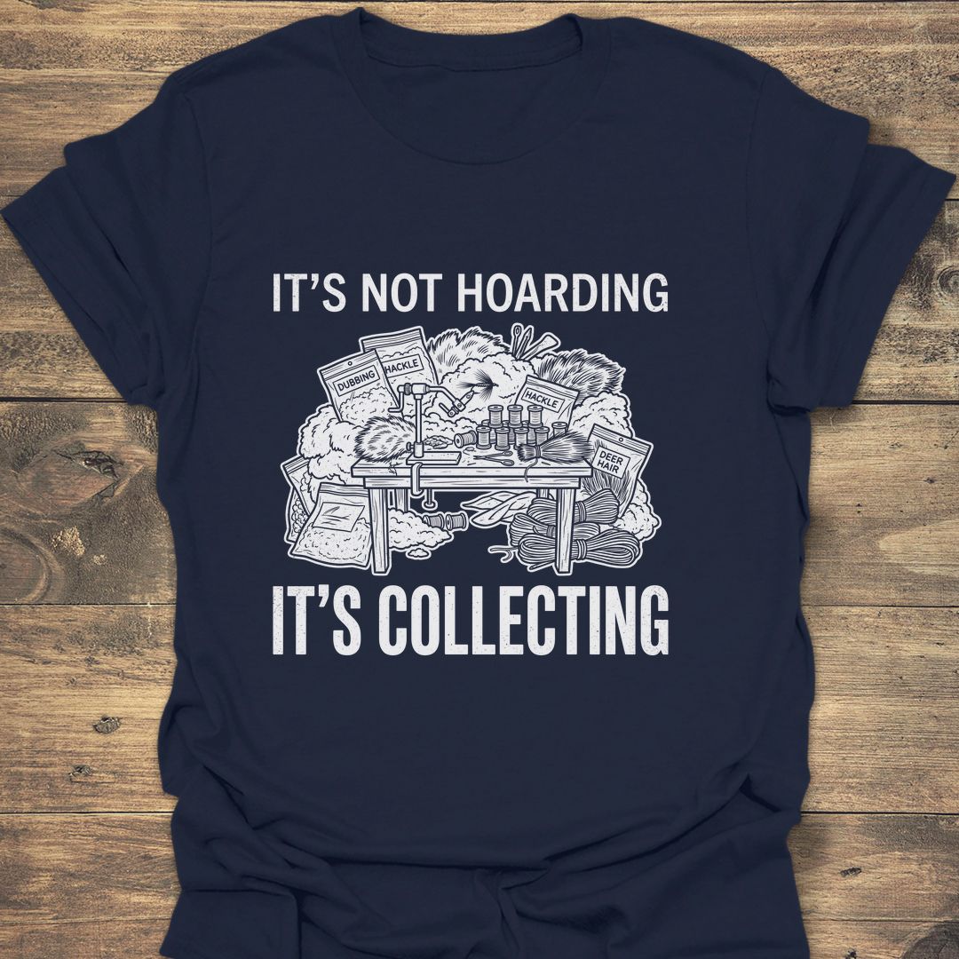 Not Hoarding It's Collecting - Navy t-shirt
