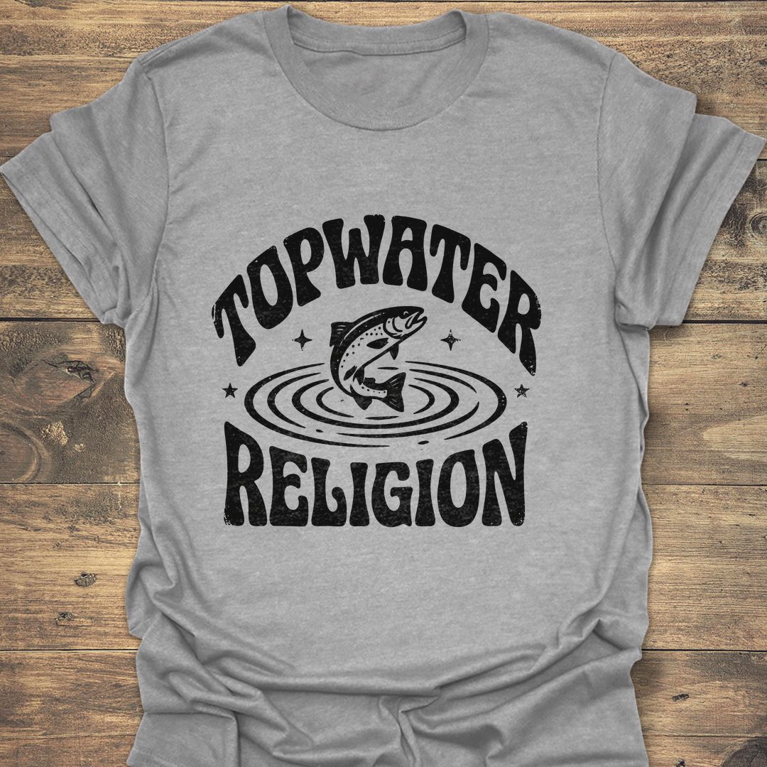 Topwater Religion - Sport Grey t-shirt