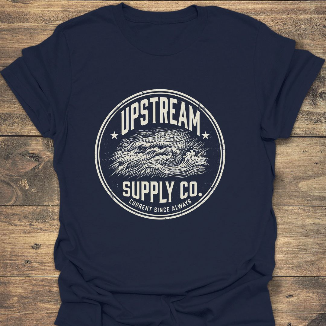 Upstream Supply Co - Navy t-shirt