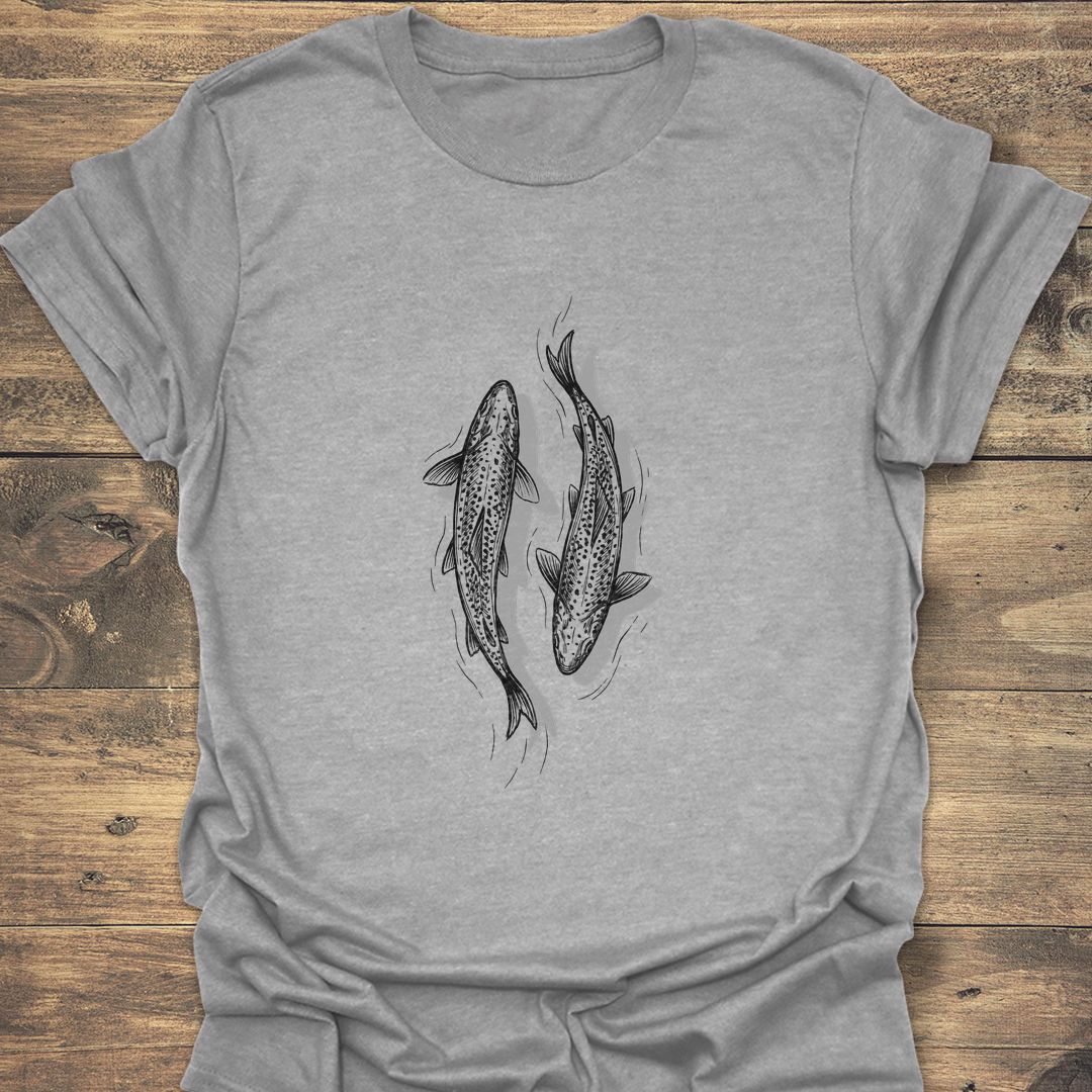 Twin Trout Current - Sport Grey t-shirt