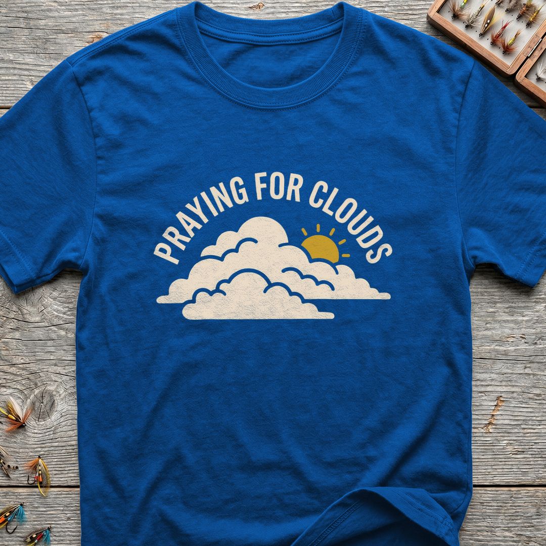 Praying For Clouds - Royal t-shirt