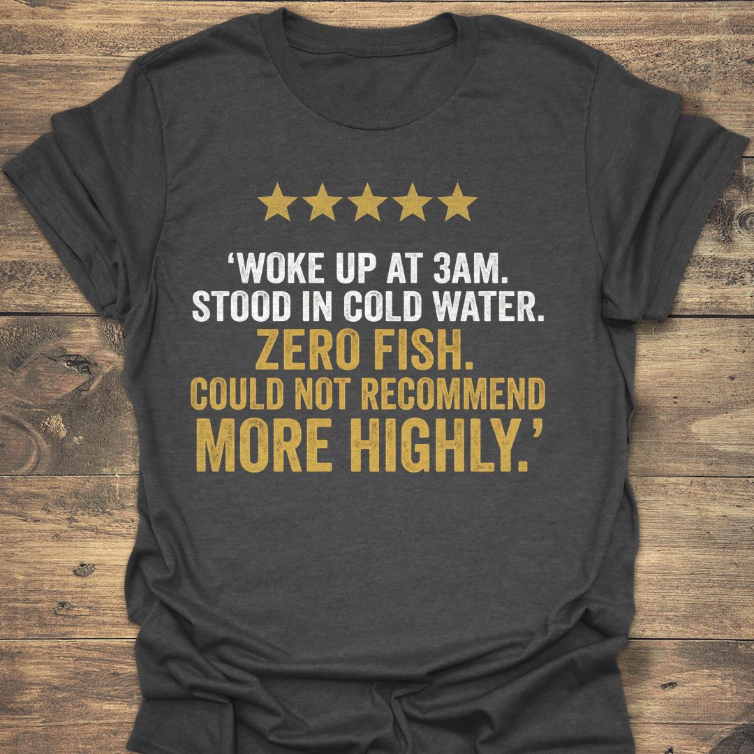 Zero Fish Five Stars - Dark Heather t-shirt