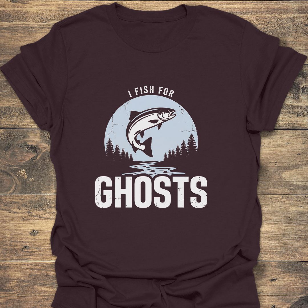 I Fish For Ghosts - Dark Chocolate t-shirt