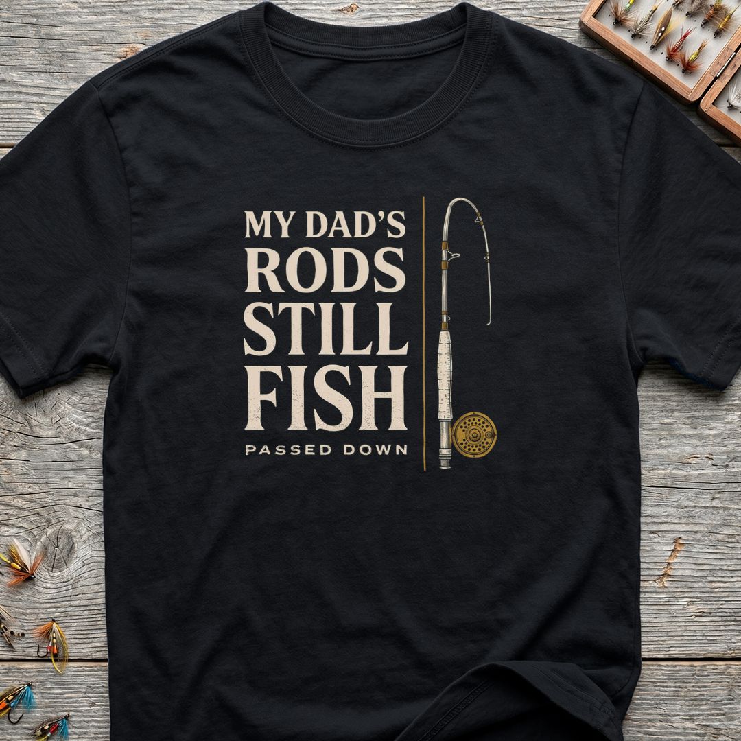 My Dad's Rods - Black t-shirt
