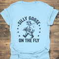 Silly Goose On The Fly - Light Blue t-shirt