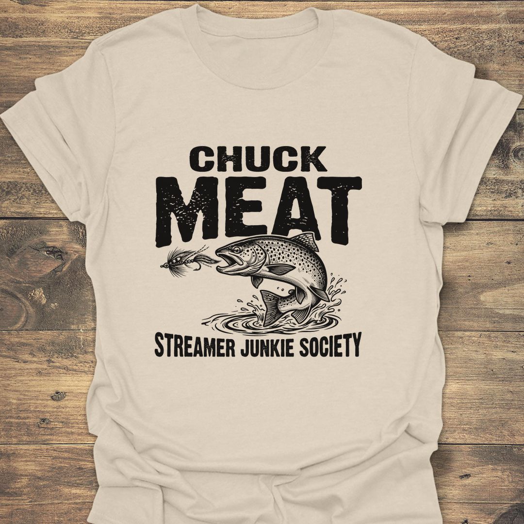 Chuck Meat Streamer Junkie - Natural t-shirt