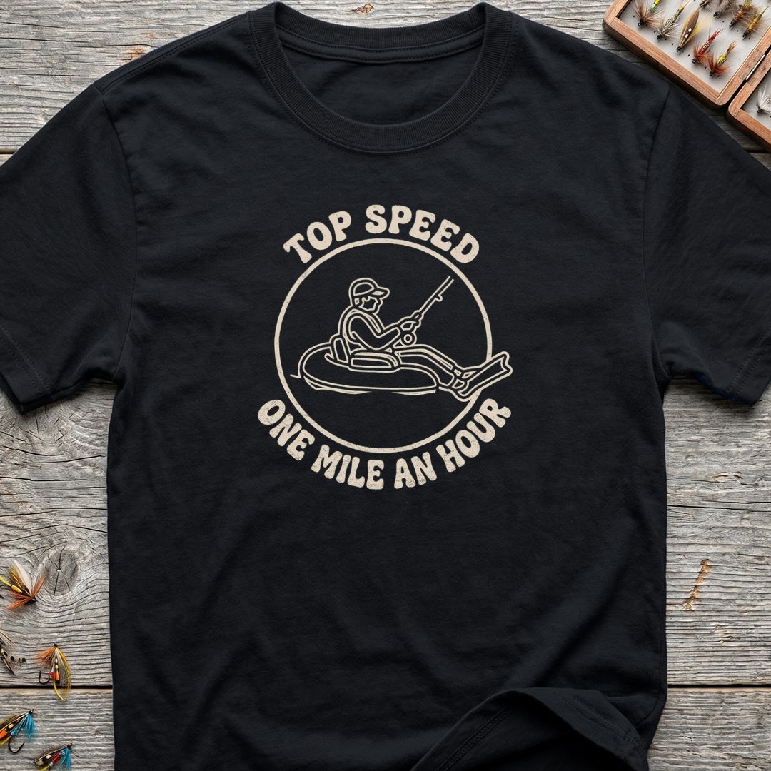 Top Speed One Mile An - Black t-shirt