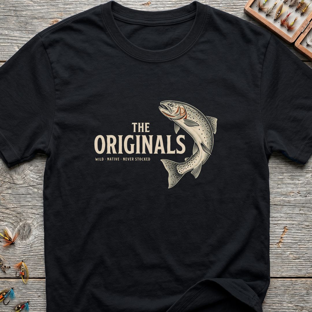 The Originals Wild Native Trout - Black t-shirt