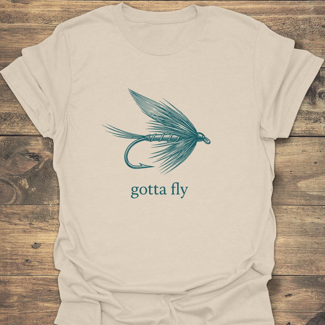 Gotta Fly Wet Fly - Natural t-shirt