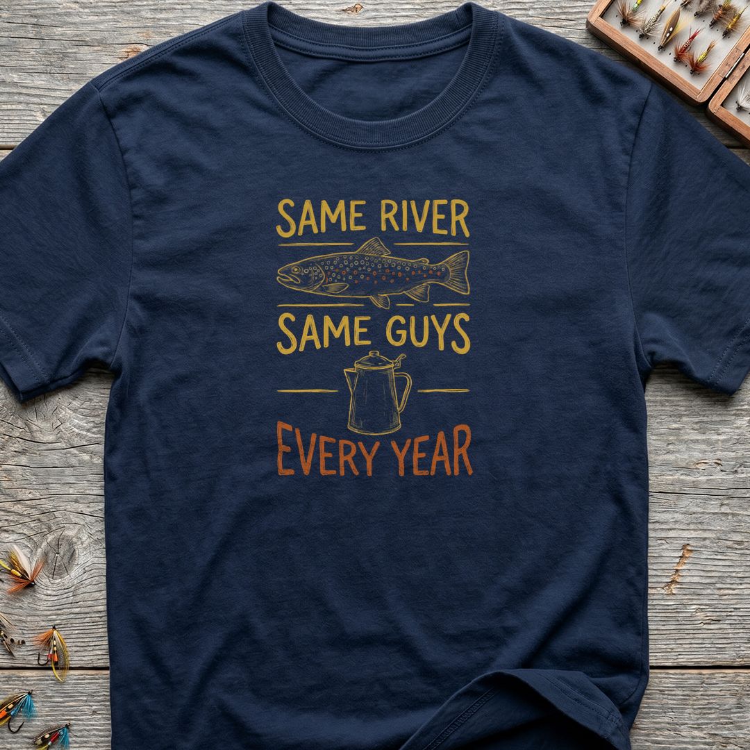 Same River Same Guys Every - Navy t-shirt