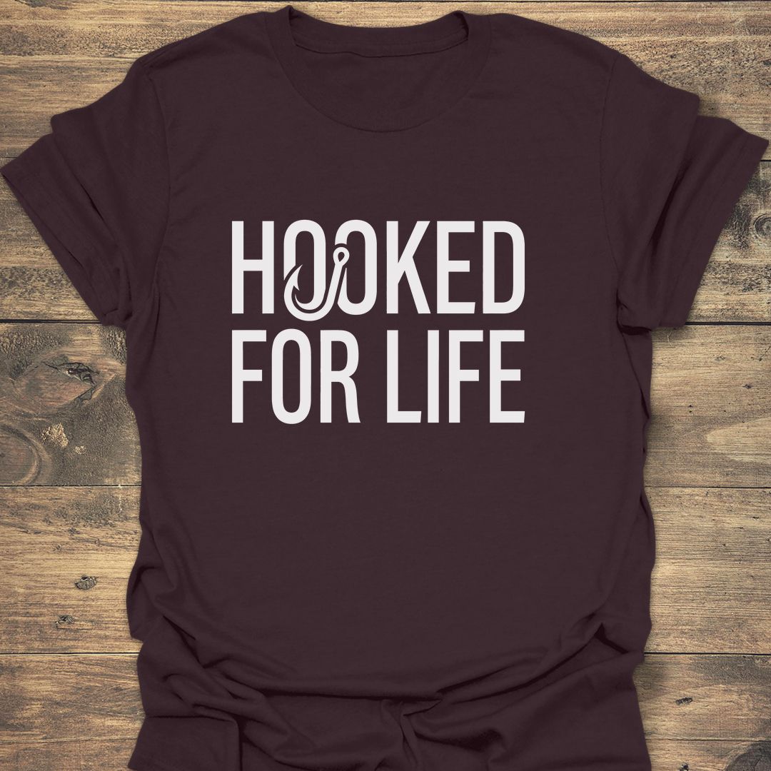 Hooked For Life - Dark Chocolate t-shirt