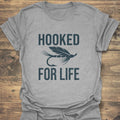 Hooked For Life - Sport Grey t-shirt