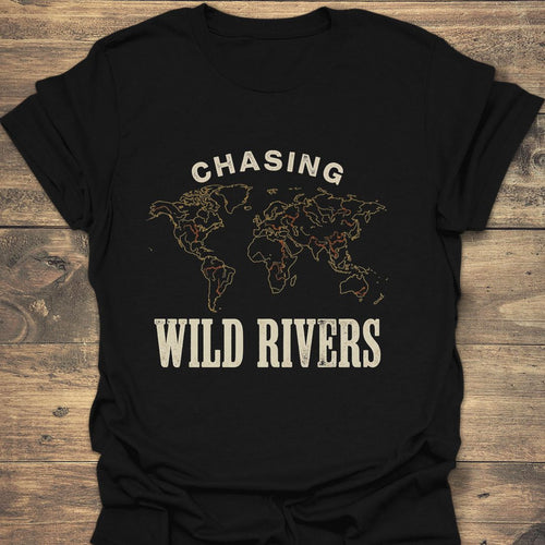 Chasing Wild Rivers - Black t-shirt