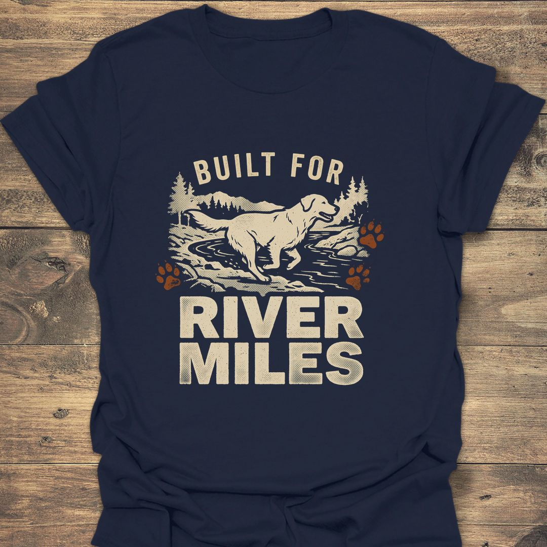 Built For River Miles - Navy t-shirt
