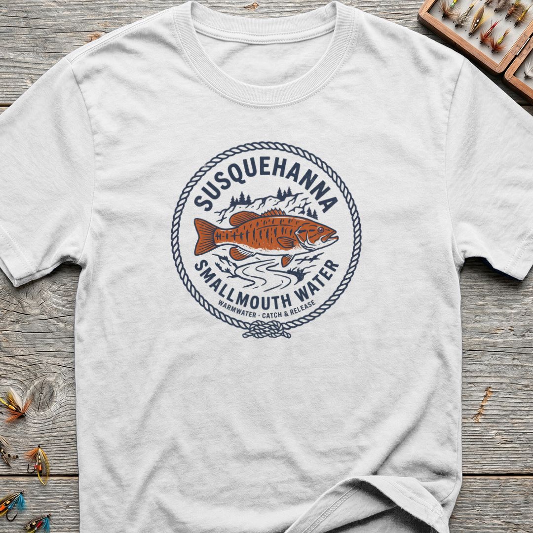 Susquehanna Smallmouth Water - White t-shirt
