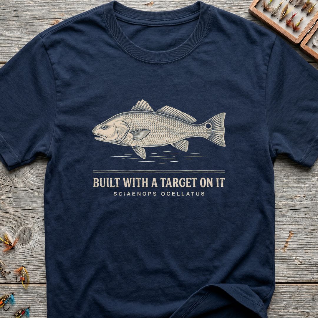 Built With A Target On - Navy t-shirt