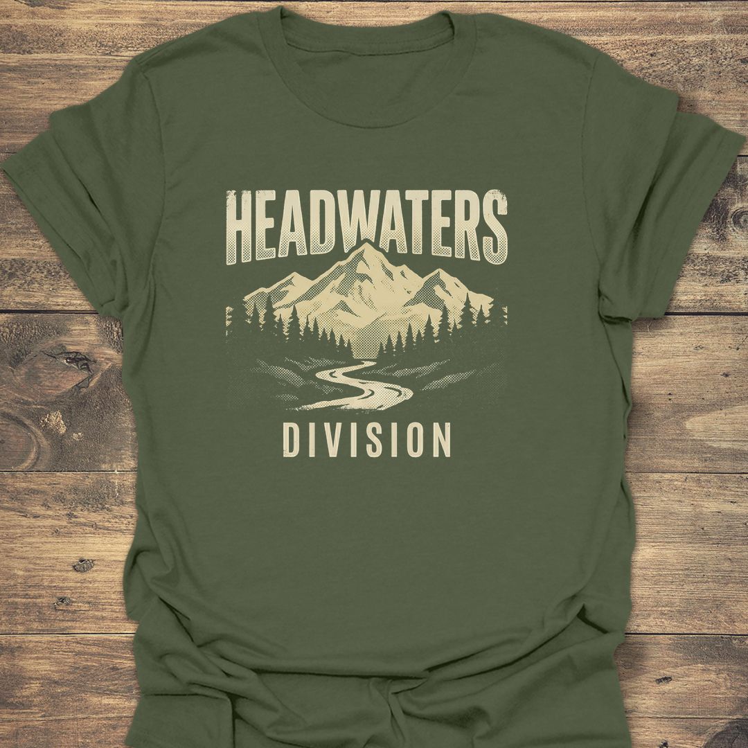 Headwaters Division - Military Green t-shirt