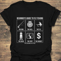 Beginner's Guide To Fly Fishing - Black t-shirt