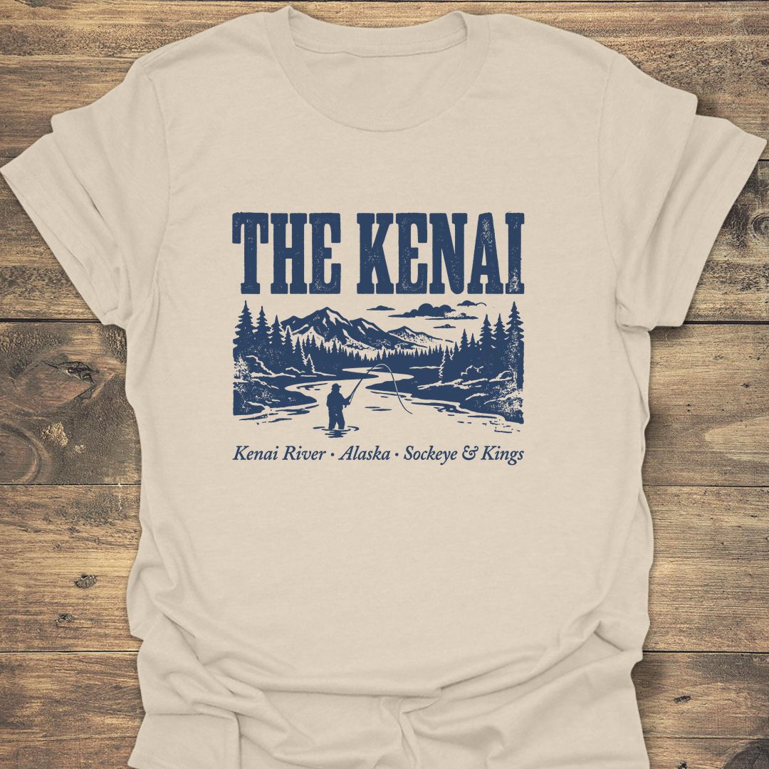 The Kenai River Alaska - Natural t-shirt