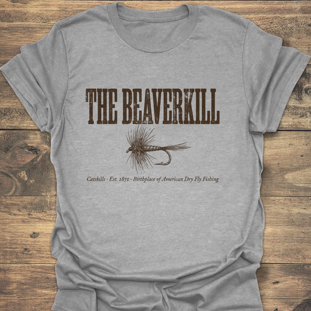 The Beaverkill Dry Fly - Sport Grey t-shirt