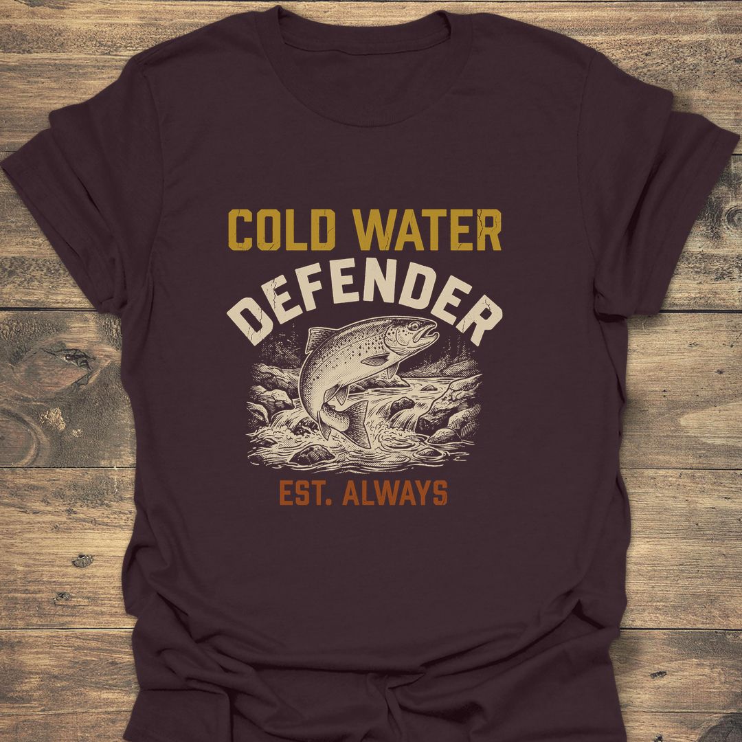 Cold Water Defender - Dark Chocolate t-shirt