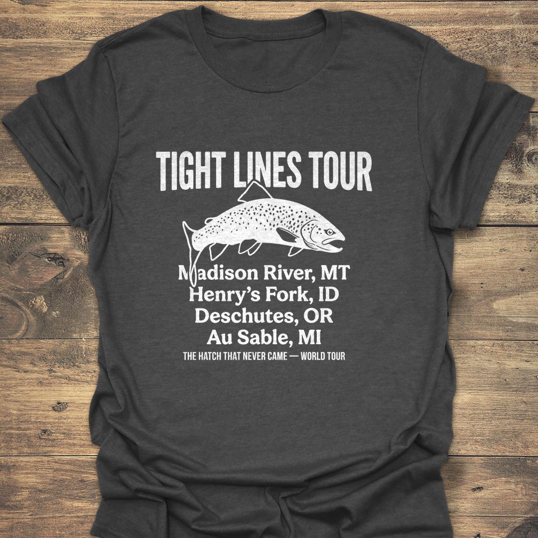 Tight Lines Tour - Dark Heather t-shirt