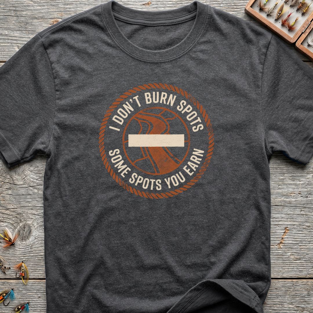 Some Spots You Earn - Dark Heather t-shirt