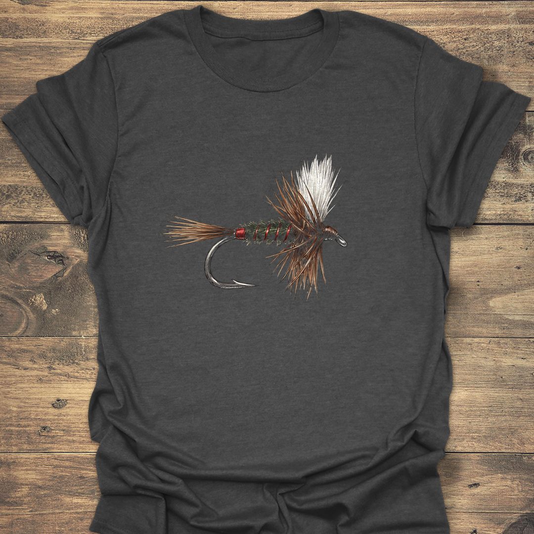 Royal Coachman Dry Fly - Dark Heather t-shirt