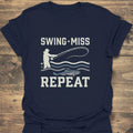 Swing Miss Repeat - Navy t-shirt