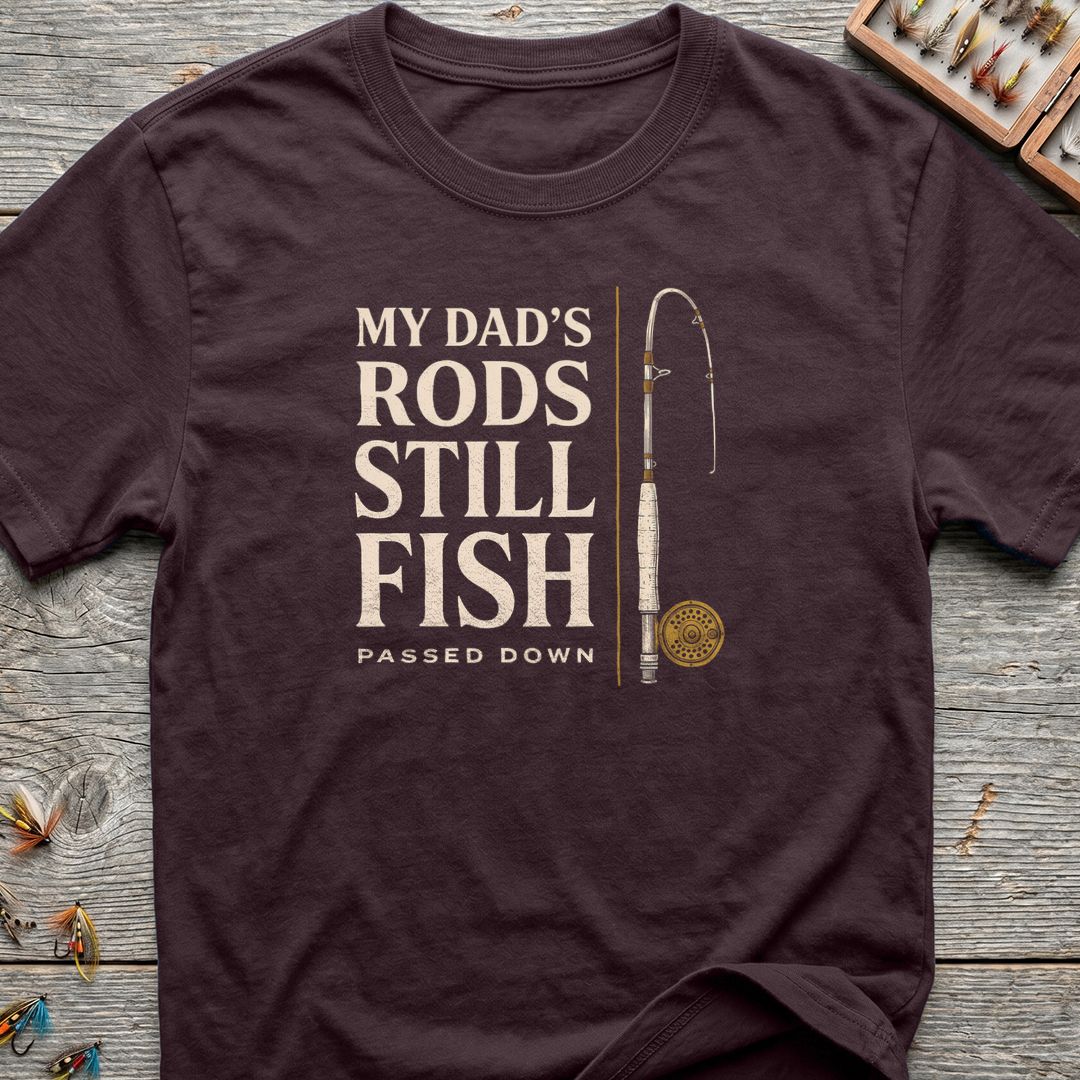 My Dad's Rods - Dark Chocolate t-shirt