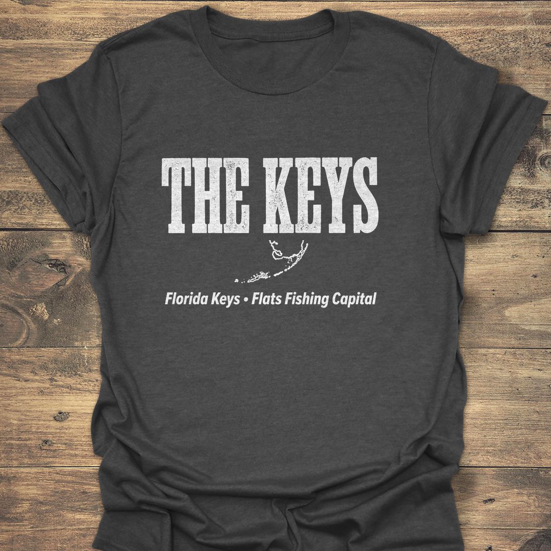 The Keys Flats Fishing - Dark Heather t-shirt
