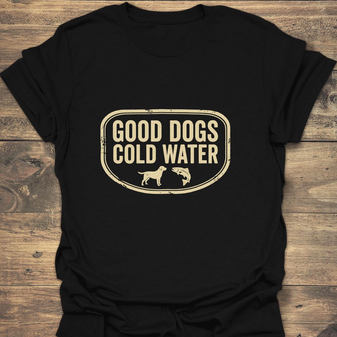 Good Dogs Cold Water - Black t-shirt