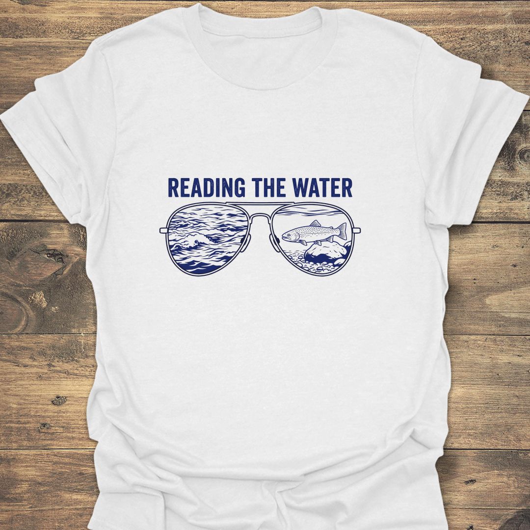 Reading The Water - White t-shirt