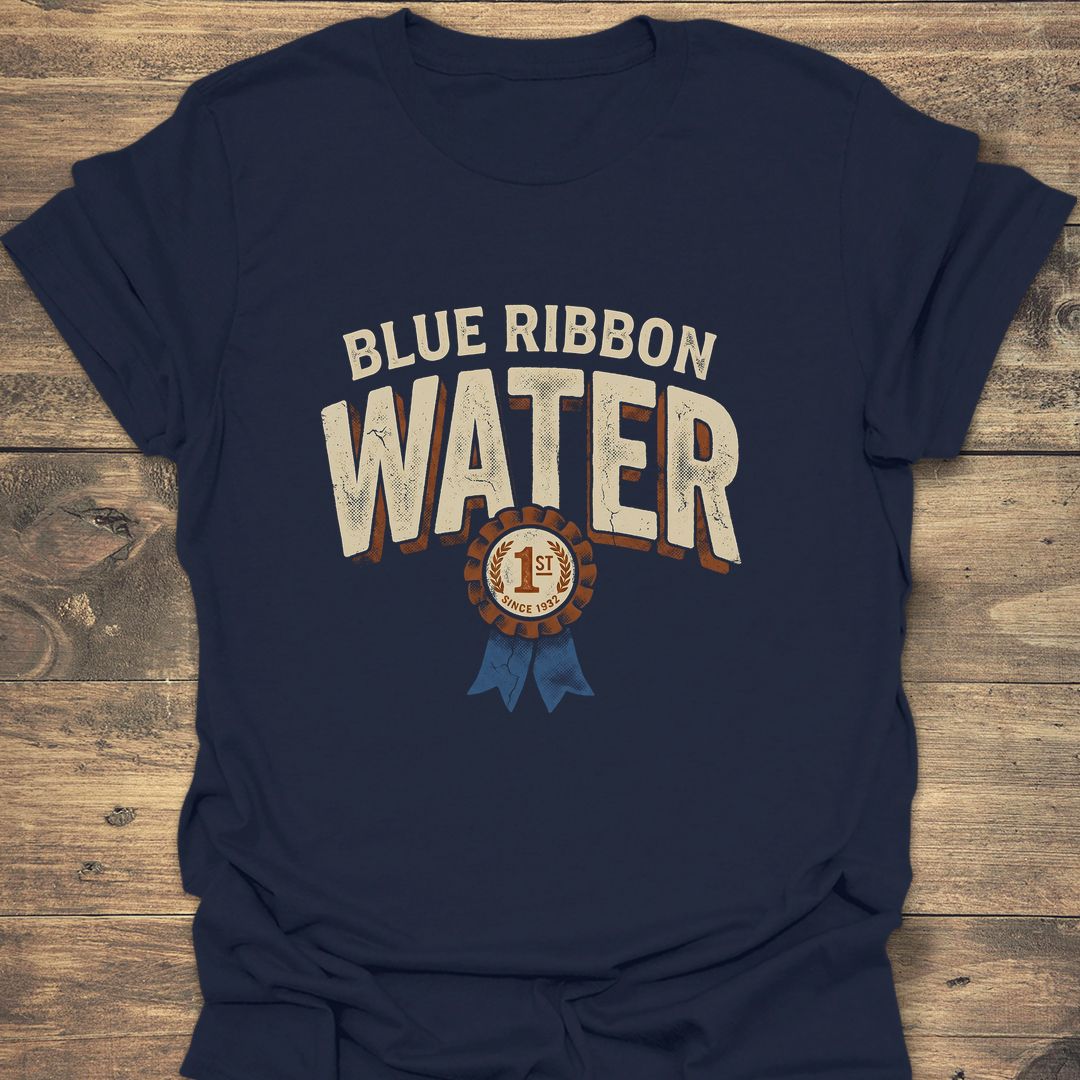Blue Ribbon Water - Navy t-shirt