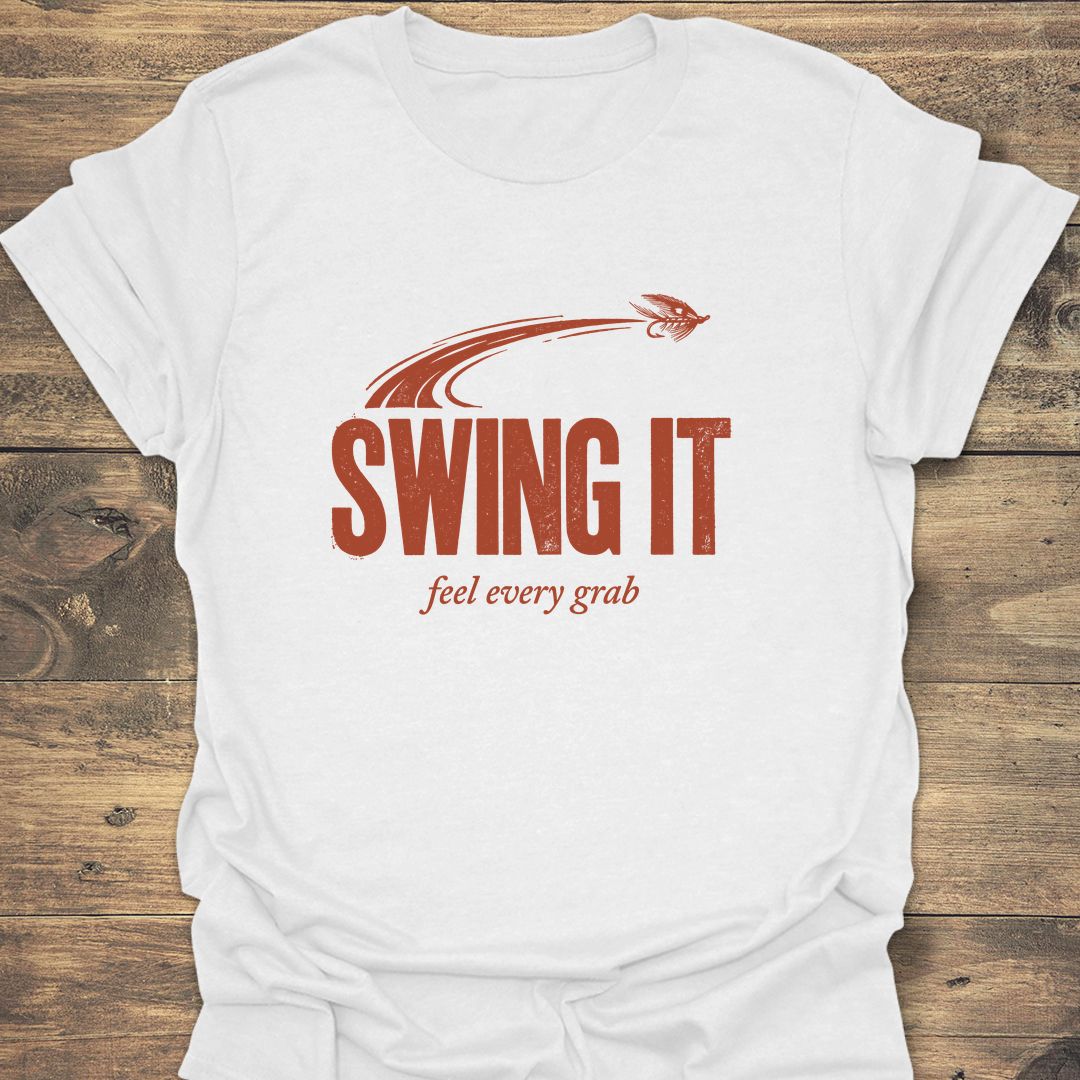 Swing It Feel Every Grab - White t-shirt